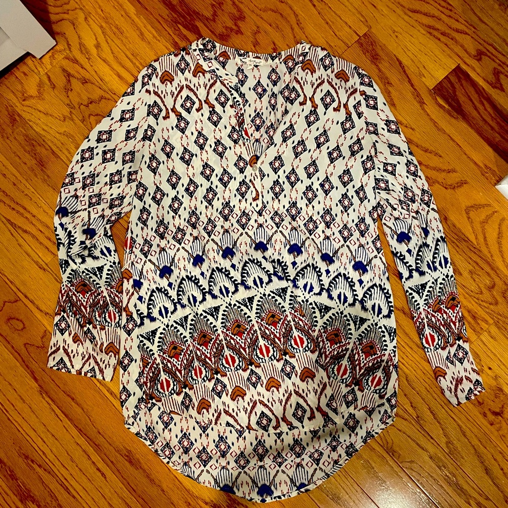 Aztec Print Blouse